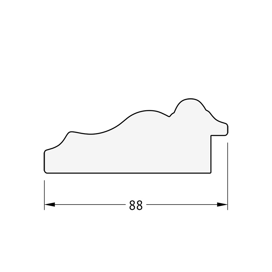 BY 3784 Зеркало в багетной раме - римское золото 88 mm EVOFORM Octagon - Вид №3