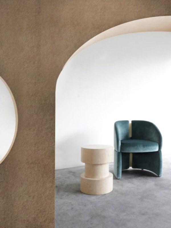 Essential Home Круглый журнальный столик из травертина для гостиной Happy few sun-id-1457720 - Вид №3