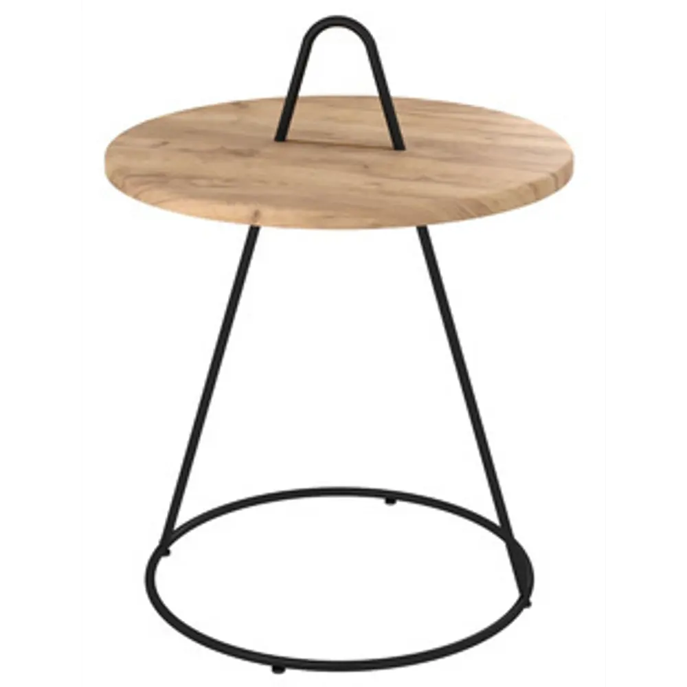 Журнальный столик круг 40x40 см черный Sheffilton STLM-2121710