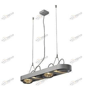 Подвесной светильник серебряный Aixlight 159074 SLV ДИЗАЙНЕРСКИЕ, AIXLIGHT R LONG 00-3889642 Серебро 