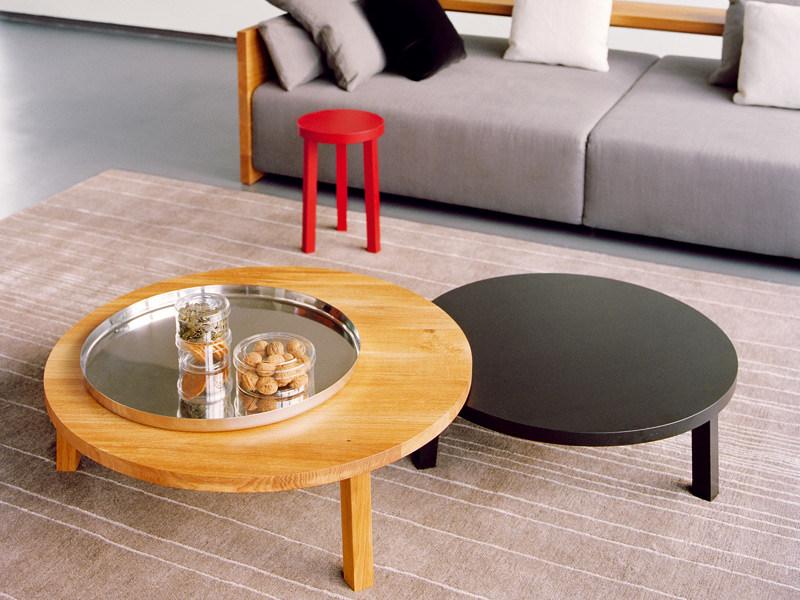 e15 Круглый деревянный журнальный столик  Pa05  - Вид №3