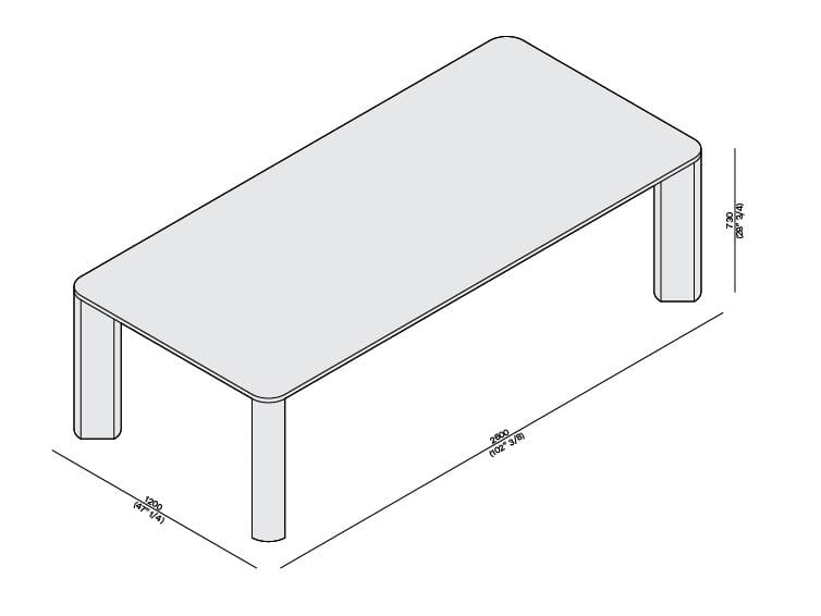 Прямоугольный мраморный стол LUCE DI CARRARA OVERLAY ARCH-00081326 - Вид №4