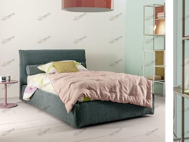 Twils Односпальная кровать с мягким изголовьем Ada sun-id-1357317