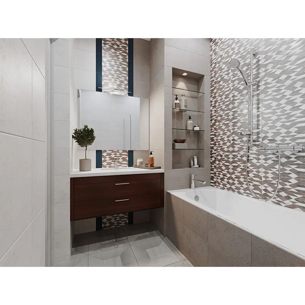 Плитка настенная Loft Cocoa 25х35 см 1.4 м² цвет коричневый 82109560 STLM-2174276 BELANI  - Вид №3