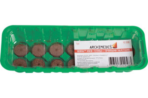 16179380 Мини-тепличка с торфяными таблетками 14 ячеек 92058 Archimedes