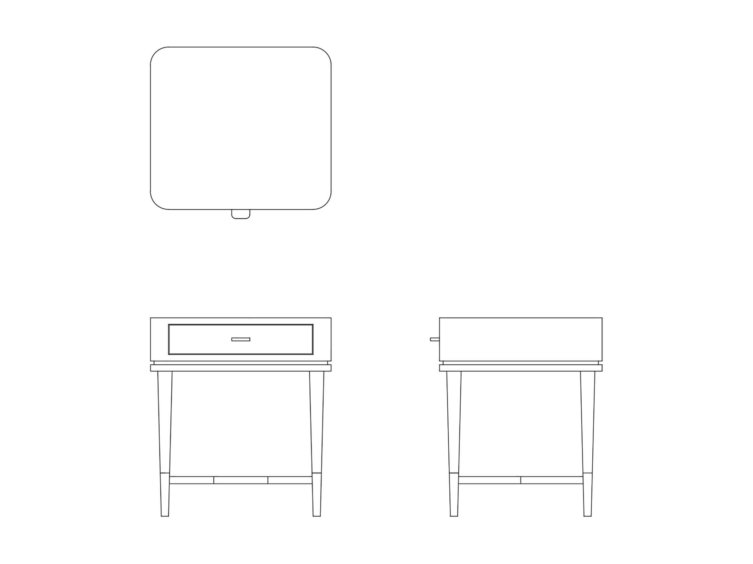 Деревянная тумбочка с ящиками Casa Magna CRIS I ARCH-00116958 - Вид №4