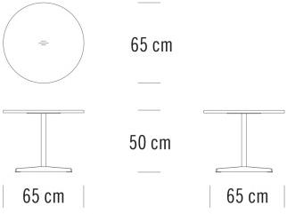 Thonet Круглый журнальный столик с основанием 4 звезды 1808 sun-id-1401970 - Вид №7