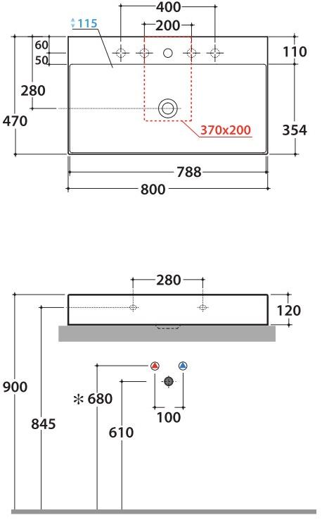 B6r81/63/65/51 .bi Накладная раковина на столешницу  овальная Ceramica Globo T-EDGE - Вид №6