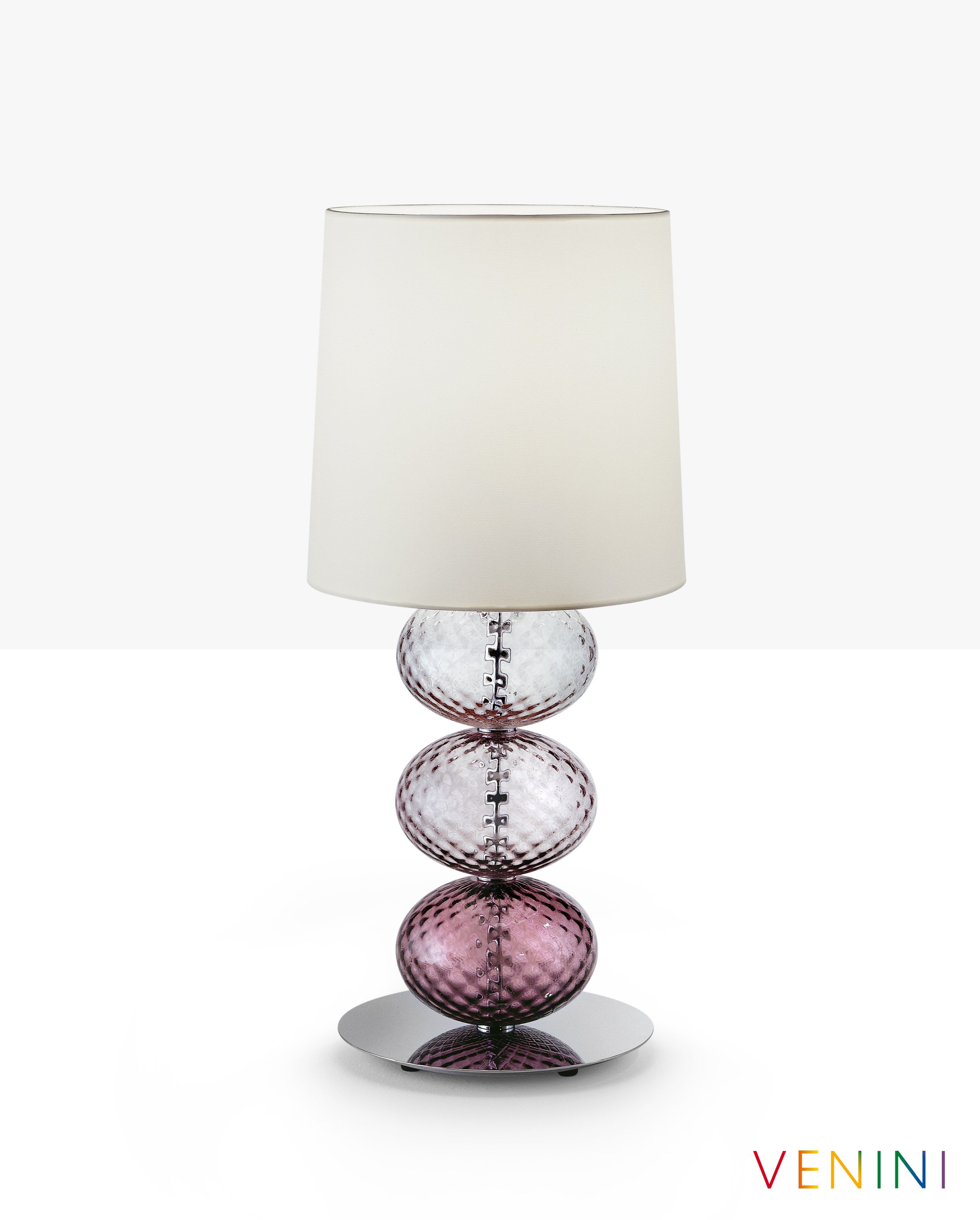 Настольная лампа из дутого стекла с тканевым абажуром VENINI Abat-Jour ARCH-00088604 - Вид №4