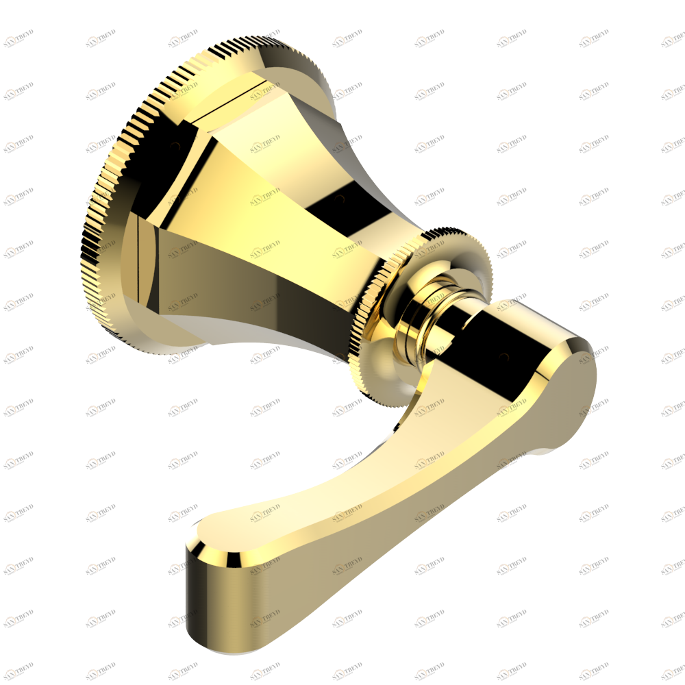 A55-30B Маховик для встраиваемого в стену вентиля Thg-paris Art Déco с рукоятками Золото A55 30B CAT.F