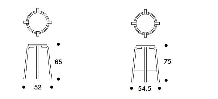Высокий деревянный стул Artek L-leg ARCH-00087983 - Вид №11