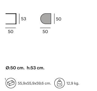 Низкий прямоугольный журнальный столик из стали и дерева Pilma Cute ARCH-00120787 - Вид №4