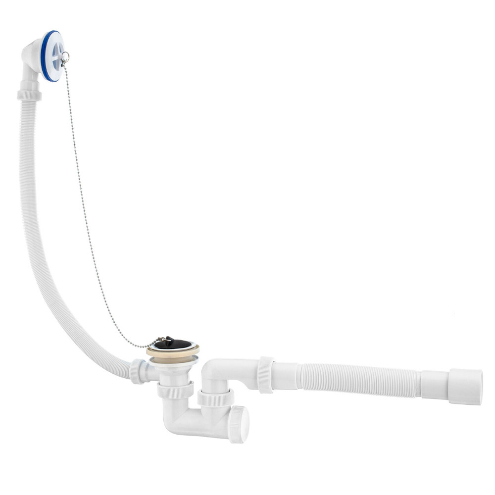 Сифон "Универсал" (30980241) для ванн, пластиковые чашки,гофротруба 40х40/50 L.800 мм 30980241 Santreyd  - Вид №1