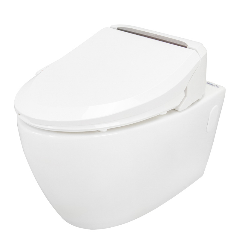 Комплект электронное биде Senspa + Безободковый подвесной унитаз Подвесной унитаз + JK1000 L sun-id-2005384