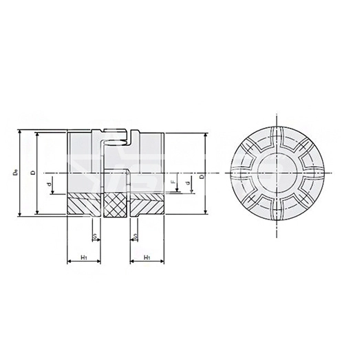 IS3654 Полумуфта под втулку 1108 GTI2838 ISKRA  - Вид №1