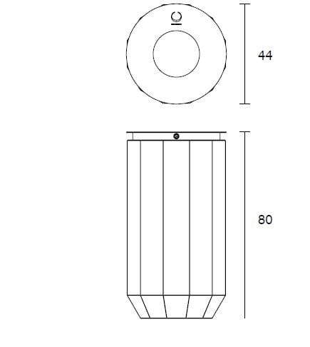 Корзина для мусора из волокнистого бетона с пепельницей SIT Wuud ARCH-00150465 - Вид №3