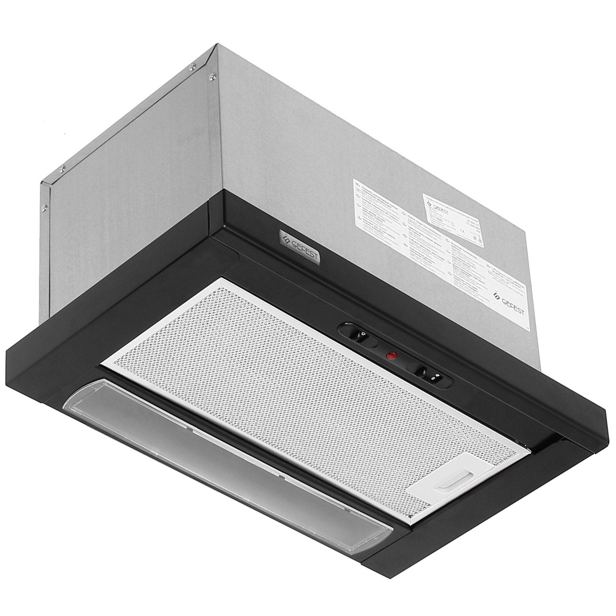 1074016 Вытяжка телескопическая Gefest ВО 4501 К21 черный/черный STDN-0011692