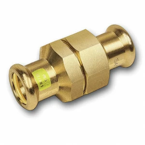 11134035 SANHA 11340 пресс-фитинг газ, бронза, сгон самоуплотн. ВПр-ВПр 35 мм