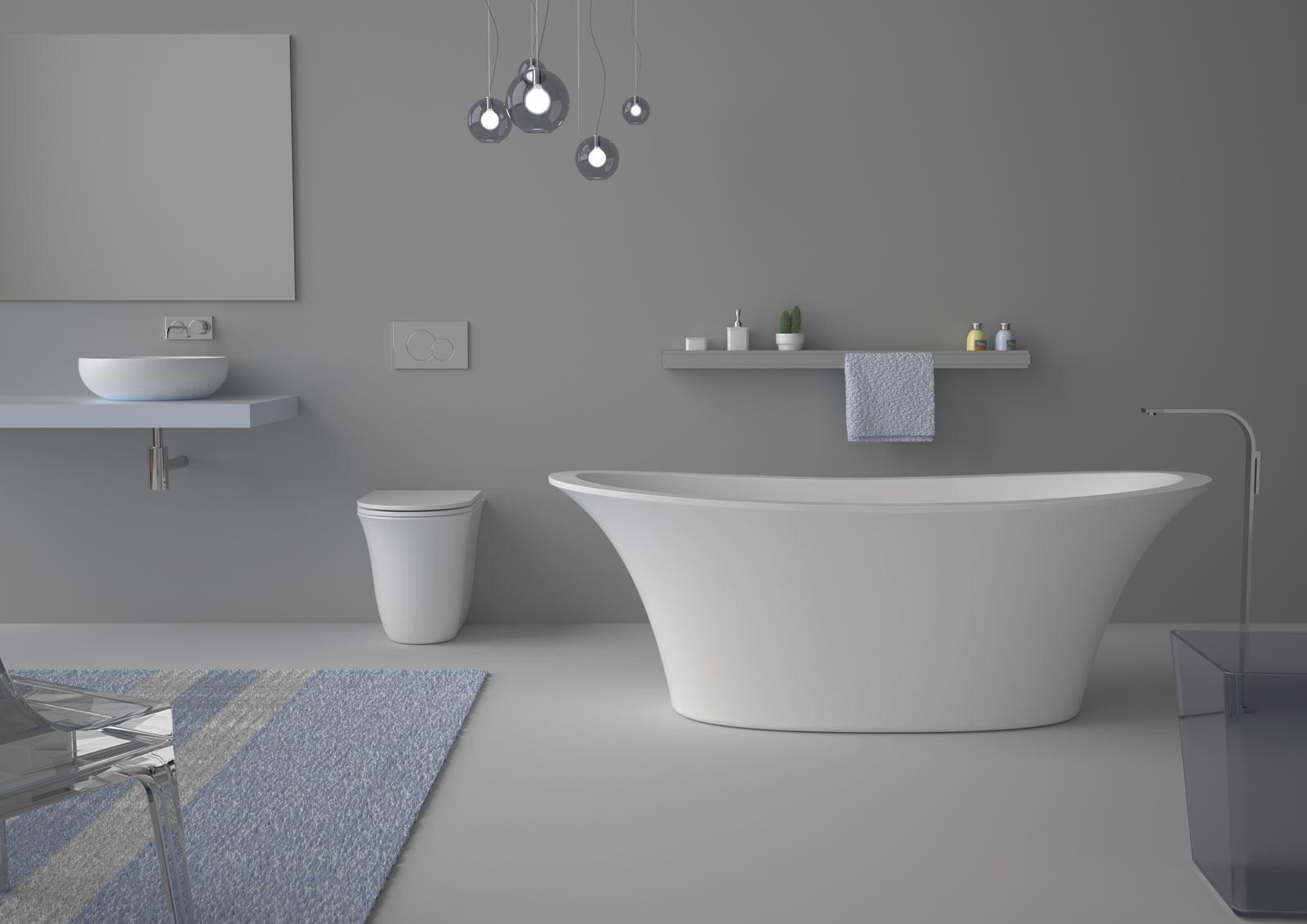 VAFL22 Акриловая ванна отдельностоящая GSG CERAMIC Flut - Вид №4