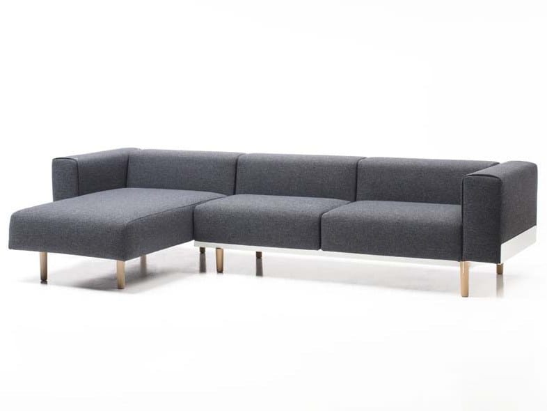 3-местный тканевый диван с полуостровом Diemme хлеб ARCH-00022641 - Вид №1