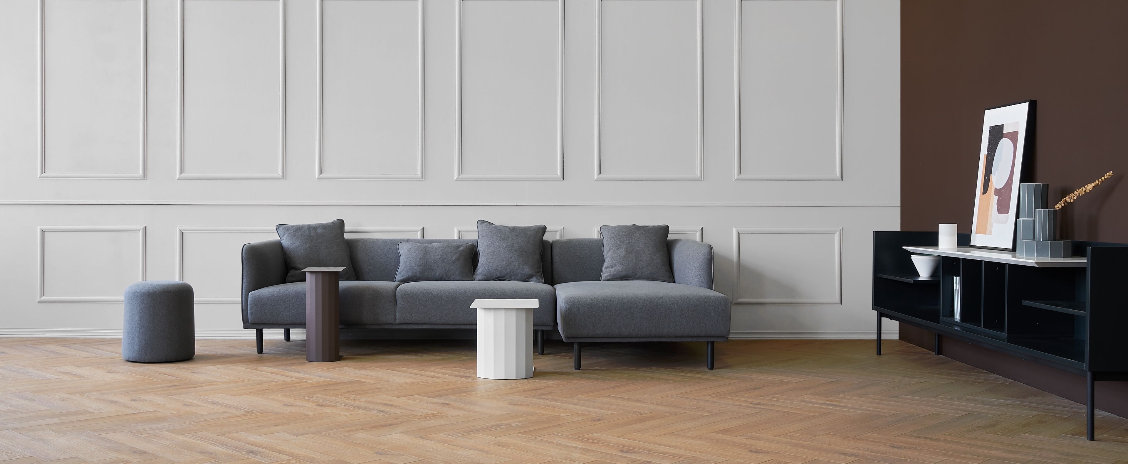 Тканевый диван с полуостровом Grado Design ARCH-00127440 - Вид №5