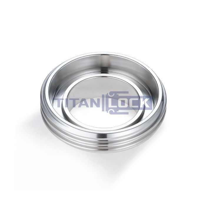 Резьбовой штуцер под приварку DIN 11851, DN50, нерж. сталь 316, TL50THRWSS TITAN LOCK  - Вид №2