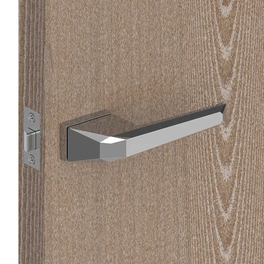 Ручка дверная Armadillo Stone UCS без запирания ЦАМ гальваническое покрытие цвет хром STLM-2078385 - Вид №3