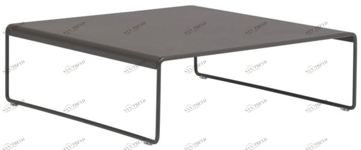 Andreu World Журнальный столик с низкими стальными салазками Siesta outdoor Me4753