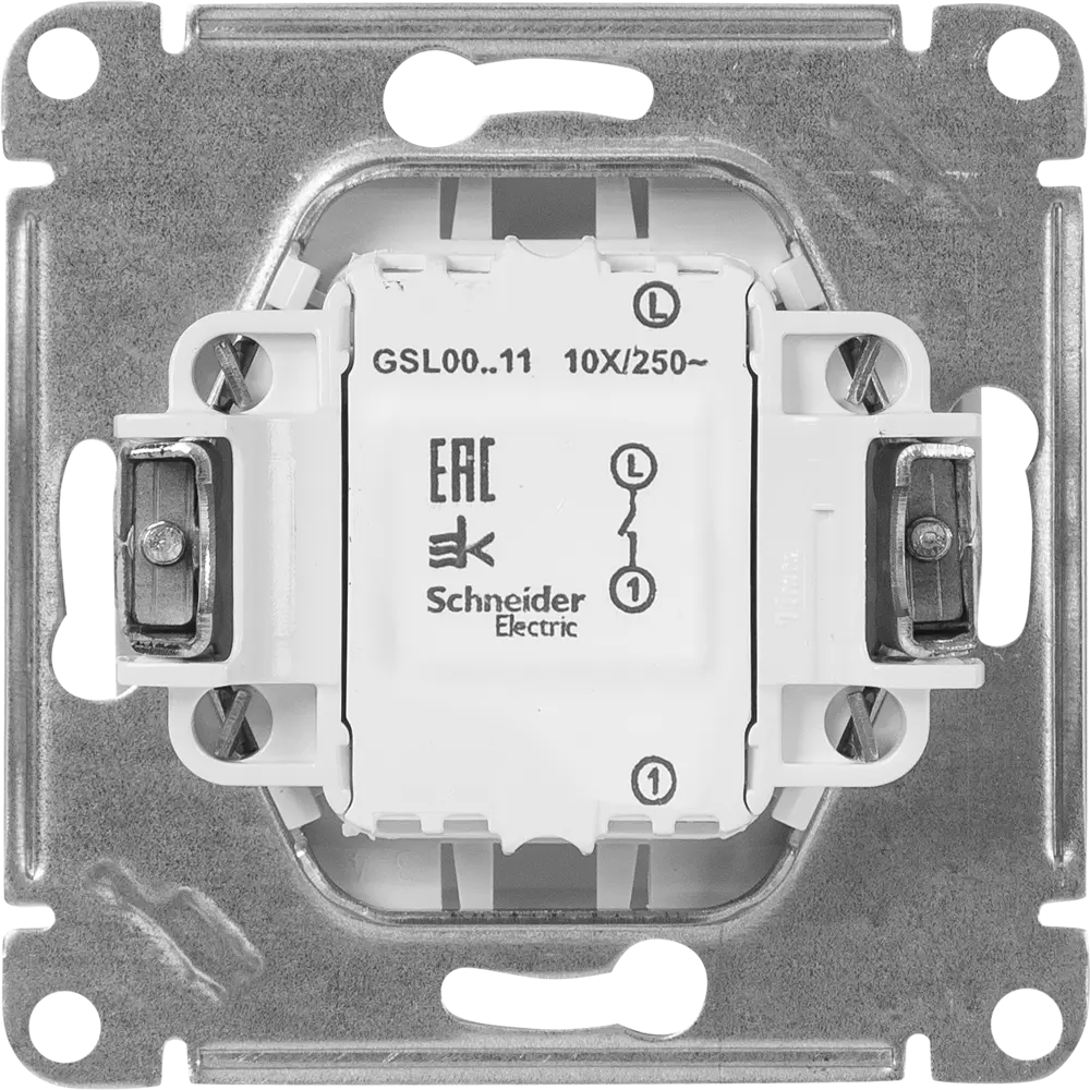 Выключатель встраиваемый Systeme Electric Glossa 1 клавиша цвет молочный 84730754 STLM-2186445 - Вид №2