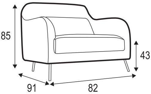 Sits Кресло из ткани с подлокотниками Karin sun-id-1353348 - Вид №7
