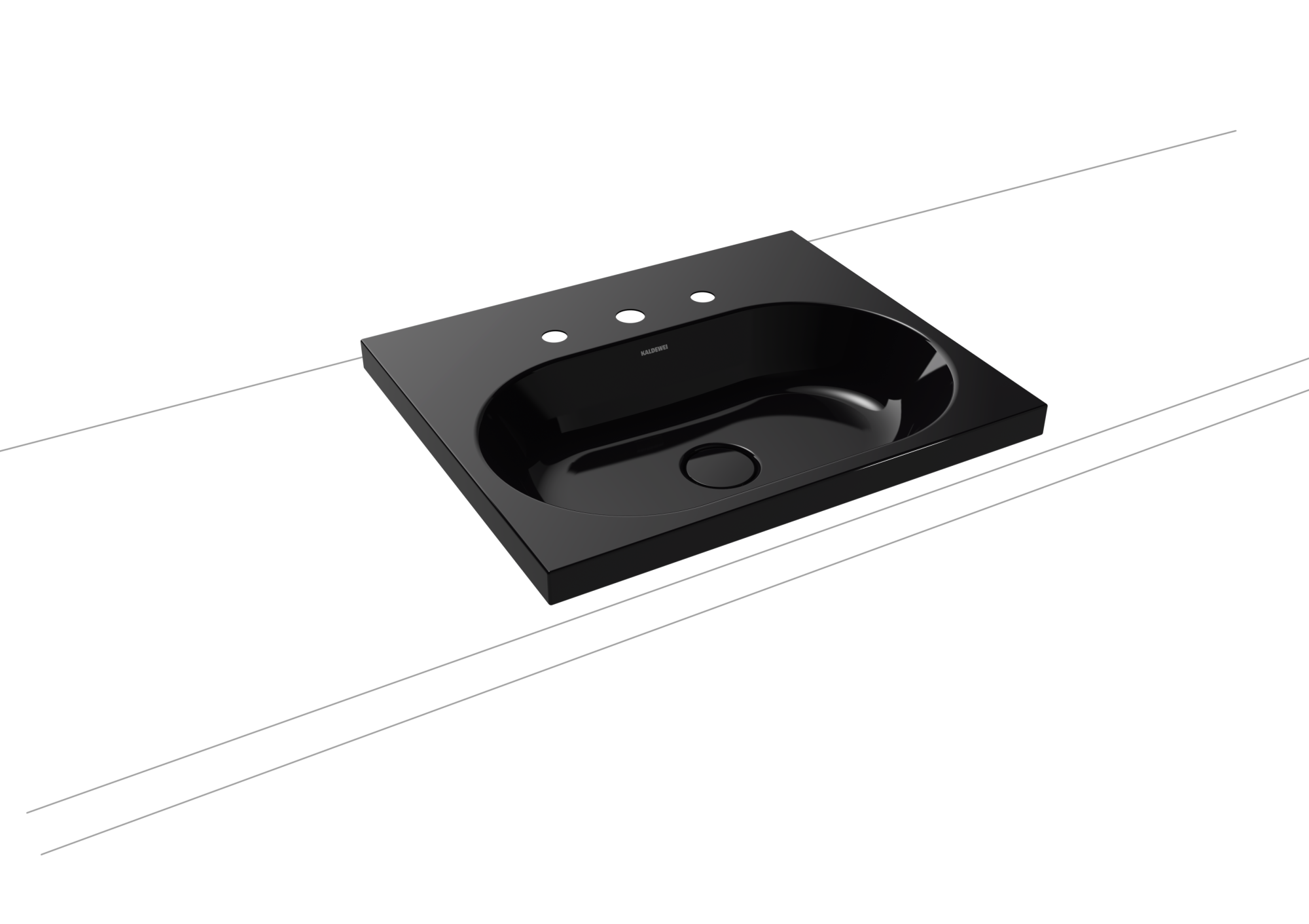 Умывальник KALDEWEI Сталь эмалированная 3055 178 черный 30553060178 