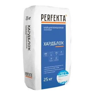 Клей для блоков Perfekta Хардблок зимний D1200 25 кг