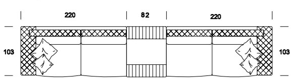 Former In Italia Модульный диван в бархате Visconti plus sun-id-1383460 - Вид №2