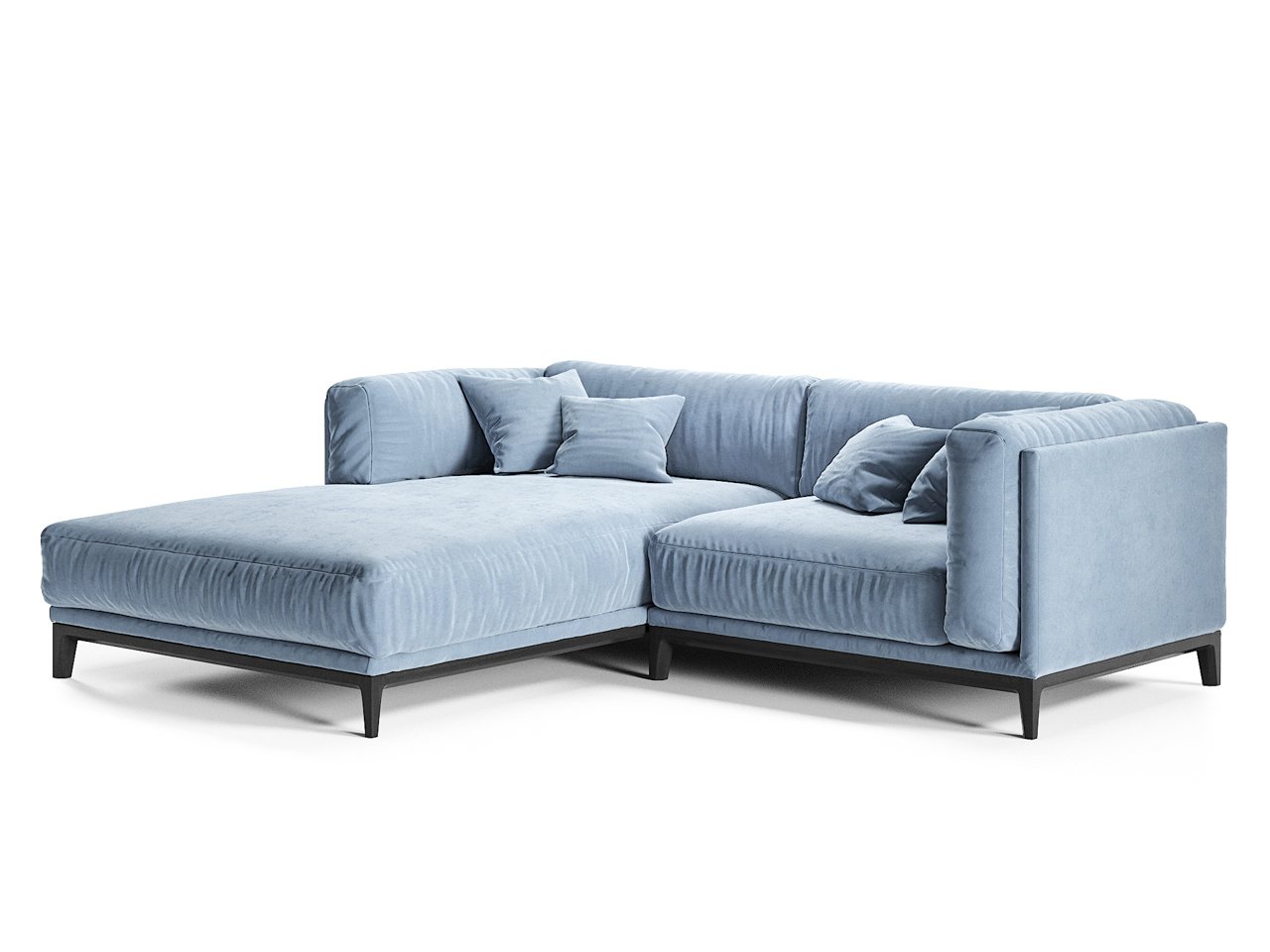 Диван Case угловой голубой THE IDEA ДИЗАЙНЕРСКИЕ 210531 Голубой  - Вид №1