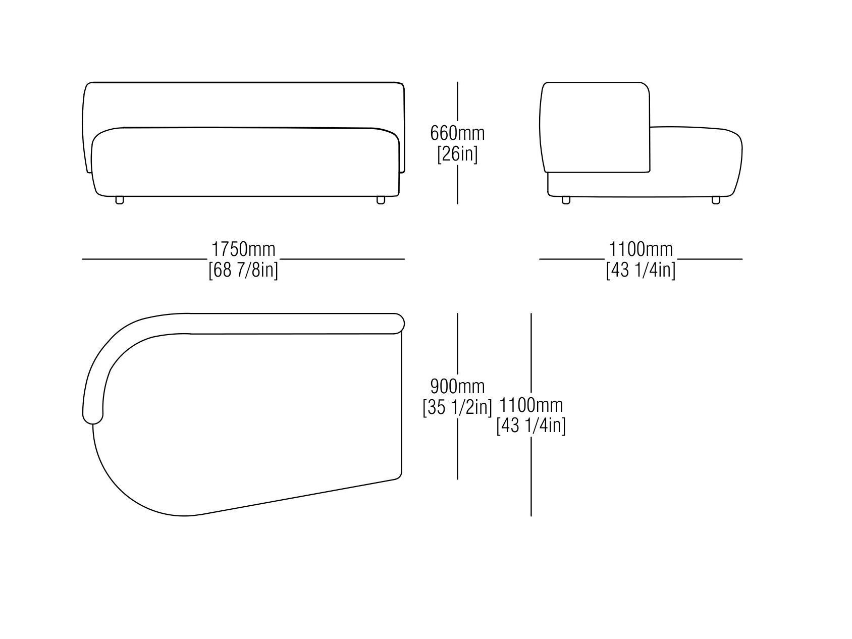 Модульный тканевый диван MisuraEmme Rosè ARCH-00066839 - Вид №18
