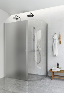 1450456 Igloo Pro J + Душевой Уголок Прямой, Матовый 80X90 Hafa Прозрачный