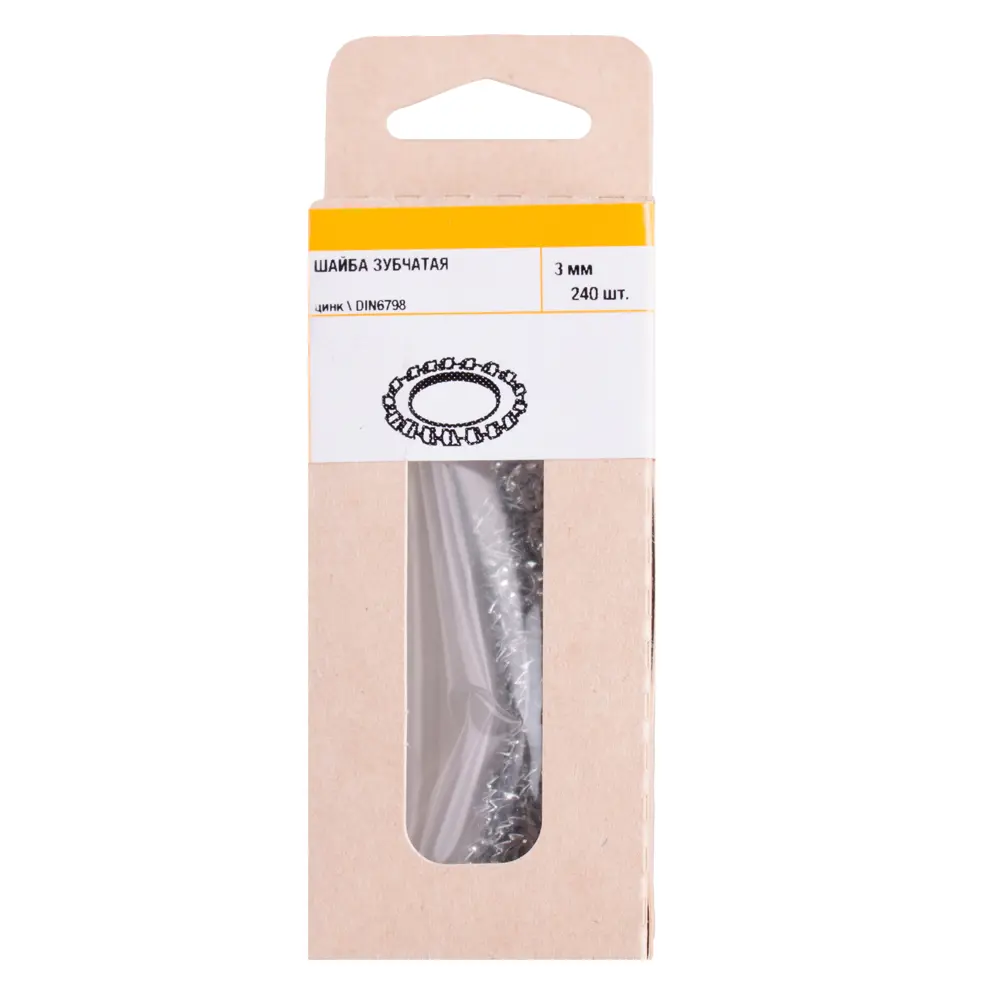 Шайба зубчатая DIN 6798 3 мм 240 шт Santreyd STLM-2157318 - Вид №1