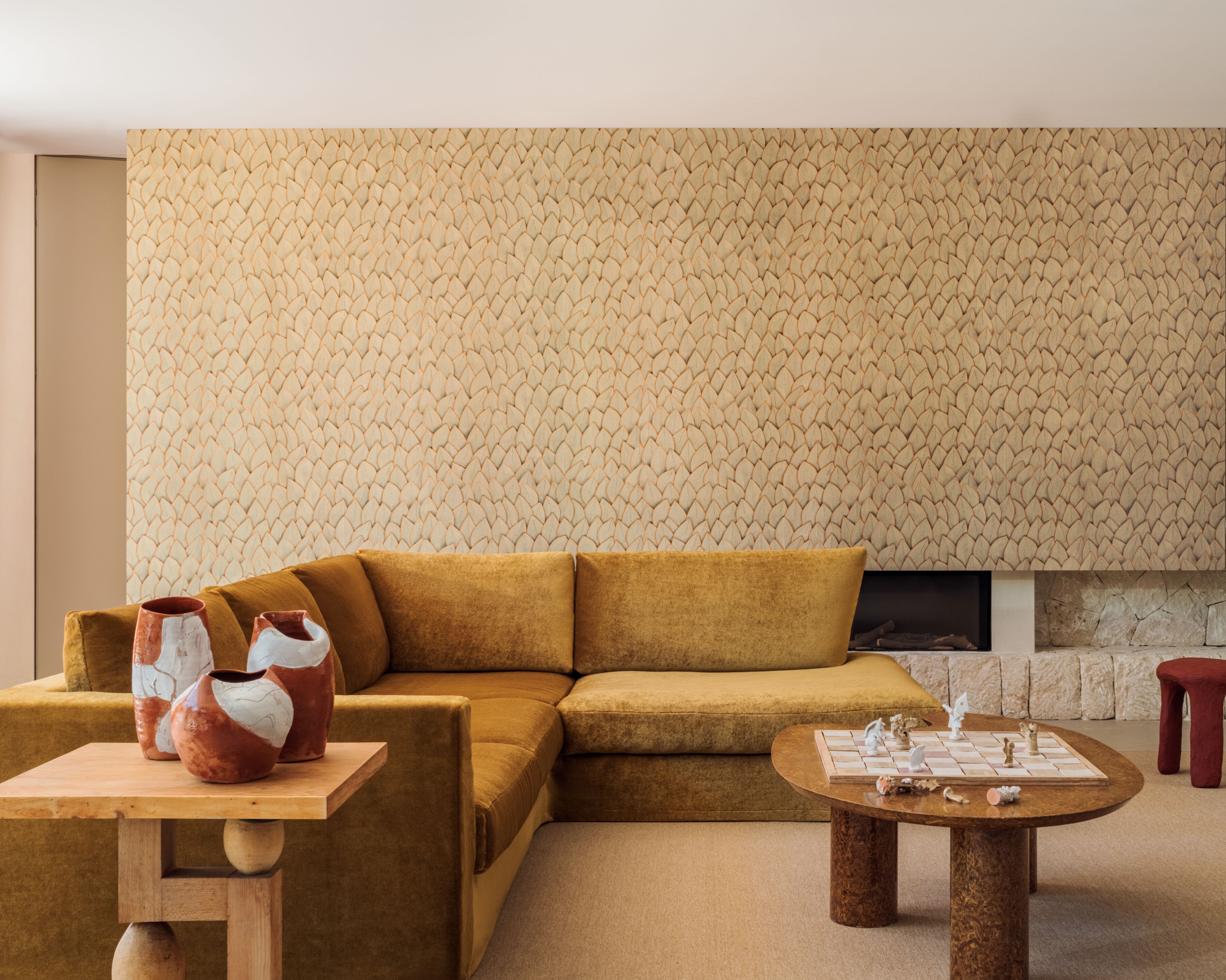 Однотонная ткань из мохера Élitis Pur mohair ARCH-00047028 - Вид №1