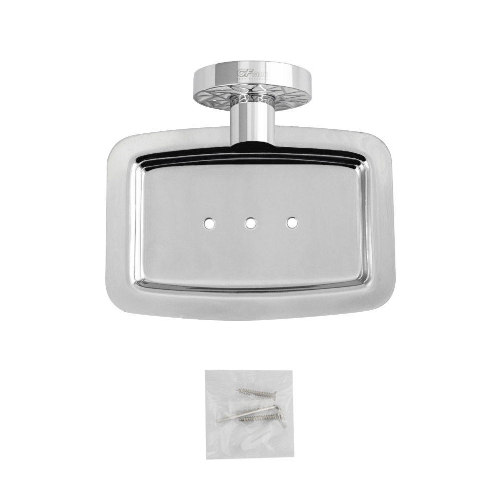 GFmark - Мыльница металлическая на основании, с БЕЛОЙ МОЗАИКОЙ, код: 3202  - Вид №4