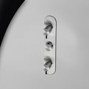 Термостат для душа матовая сталь с черной ручкой Toki Radomonte TKI54SCIL22