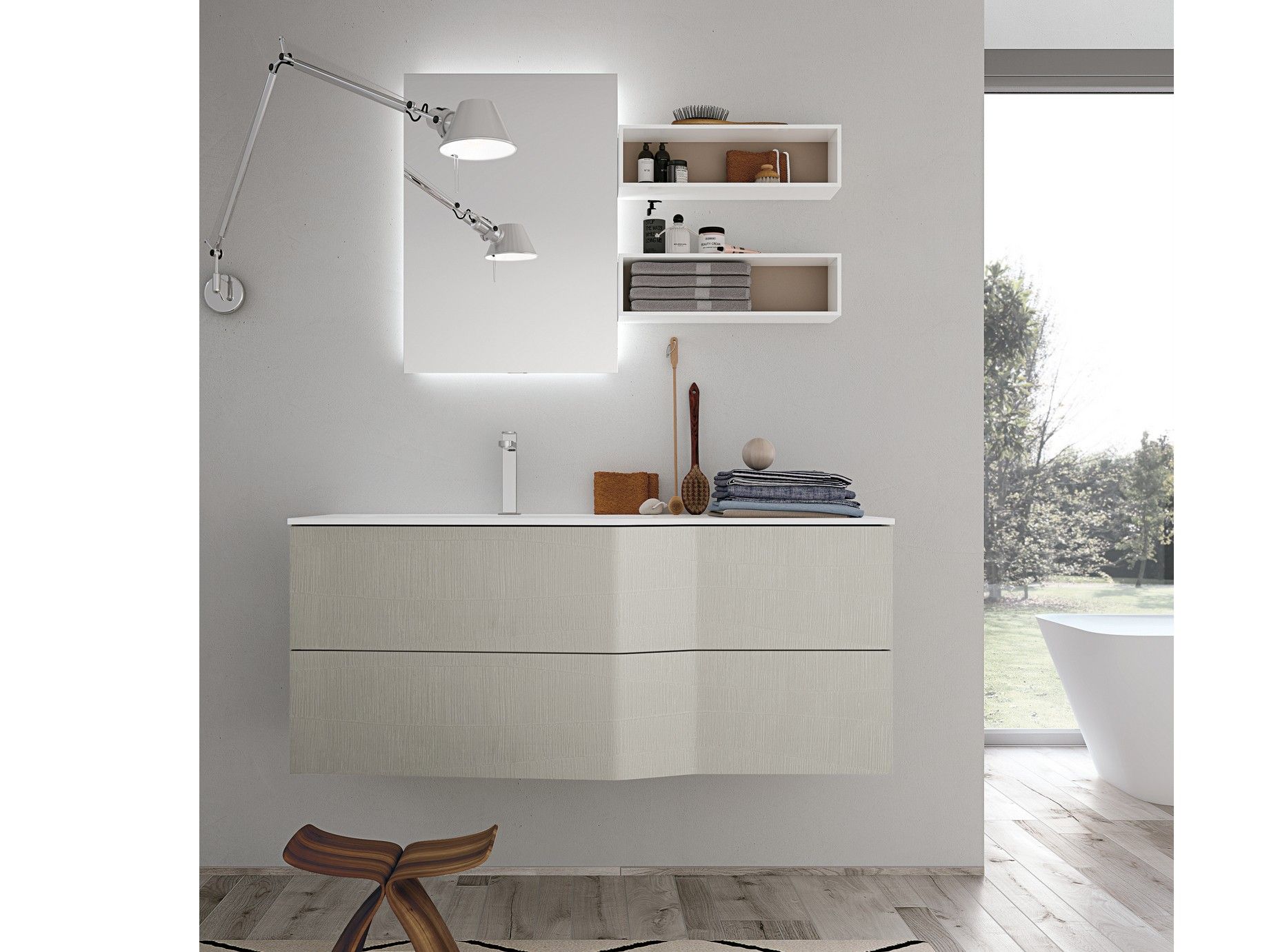 Подвесной умывальник с ящиками Gruppo Geromin Str8 ARCH-00038098 - Вид №1