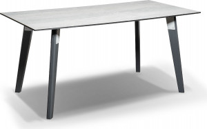C0404-160-80-SHT-TU16 "Марко" обеденный стол из HPL 160х80см, цвет светло-серый 4SIS