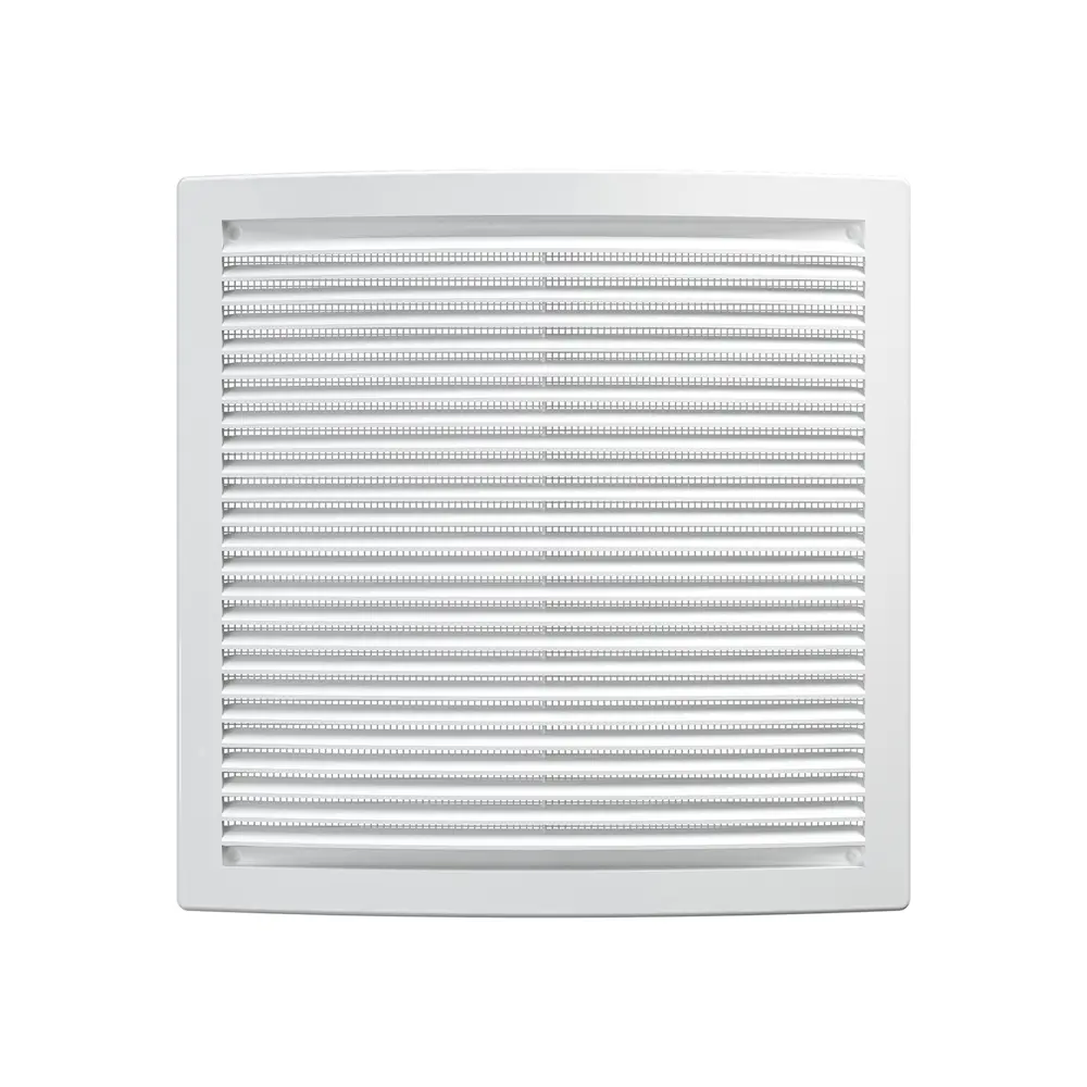 Вентиляционная решетка с сеткой Fonet 250x250 мм пластик цвет белый STLM-2125391 - Вид №1