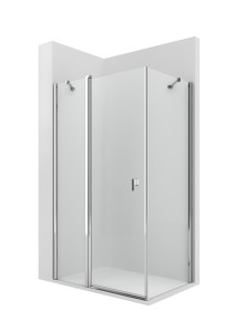 AM212.........+AM216......... PLF + LF - Душевая панель с 1 поворотной створкой + 1 фиксированная + 1 фиксированная сторона ROCA Easy