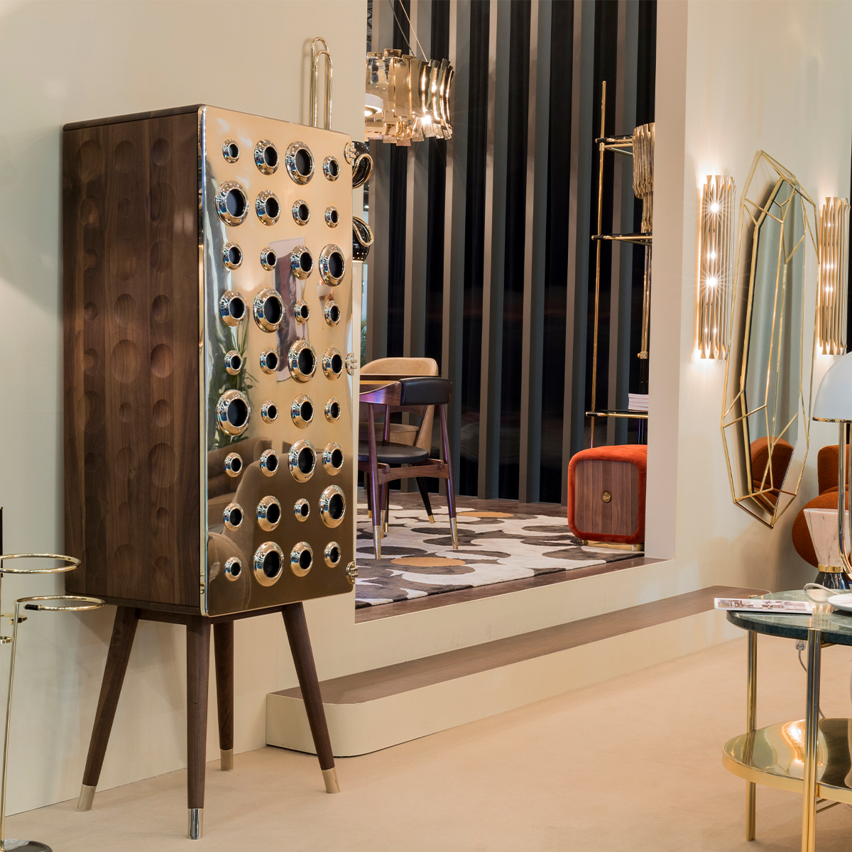 Шкафы Monocles Tall Cabinet Covethouse ESSENTIAL HOME  - Вид №1