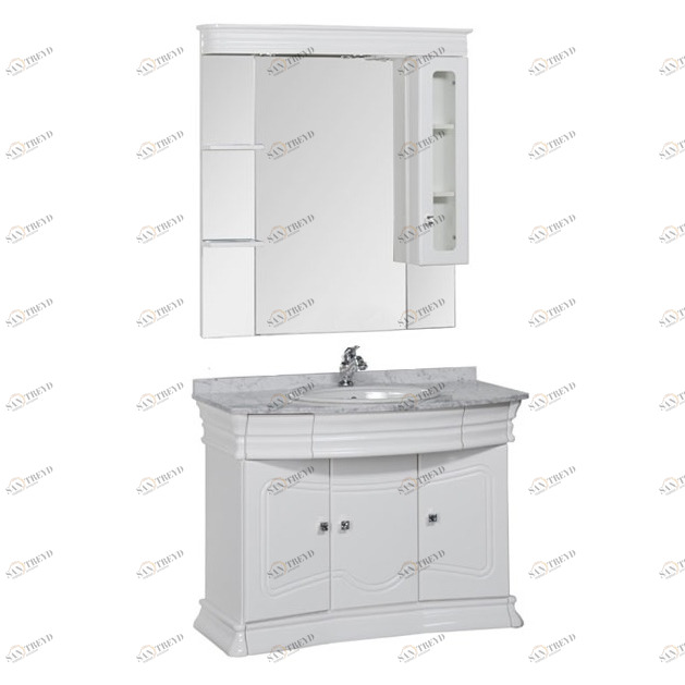 Комплект мебели Aquanet Греция 110 белый/серый 00171565