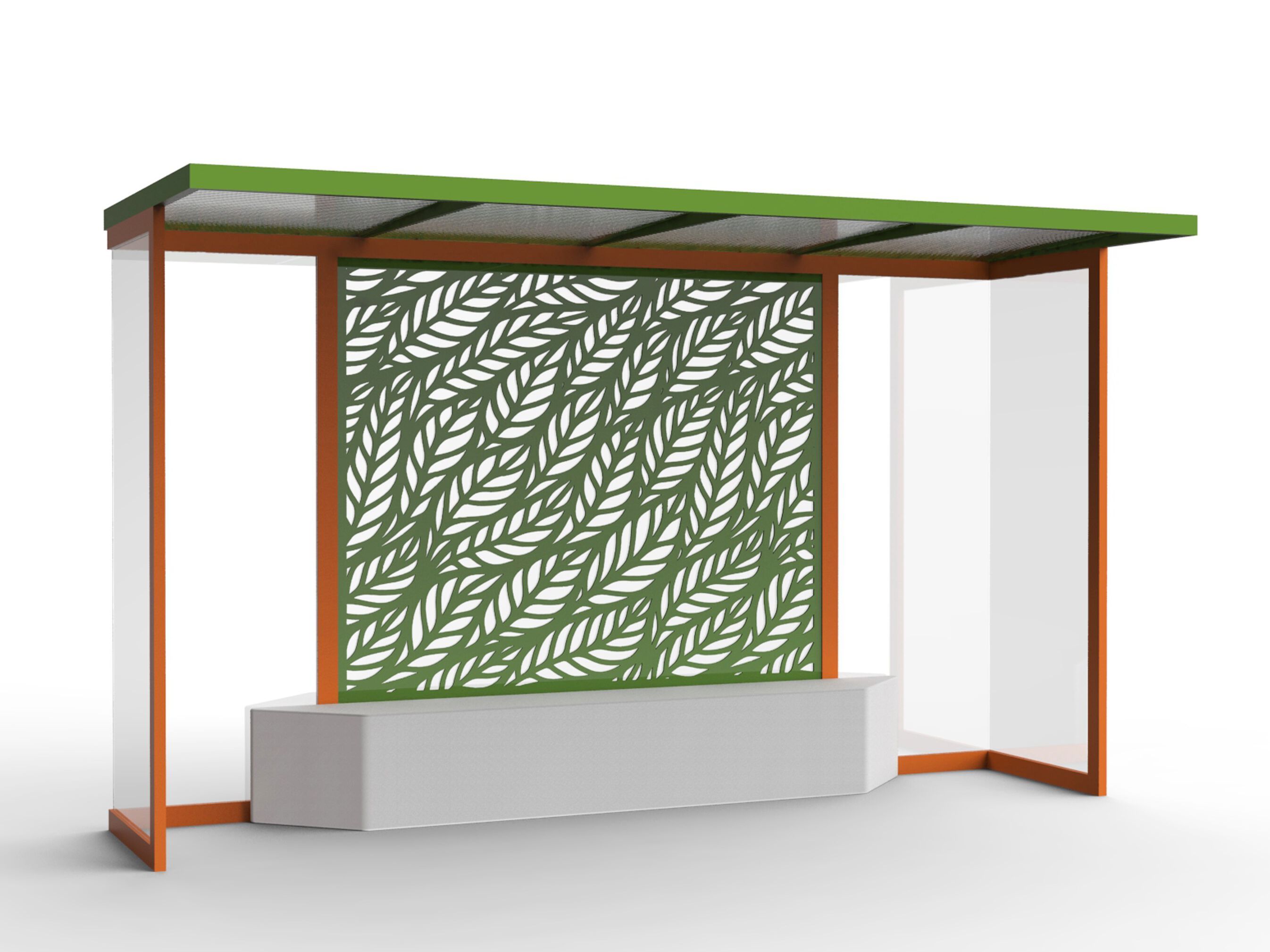 Стальной и стеклянный навес для автобусной остановки CITYSì C10 ARCH-00125687