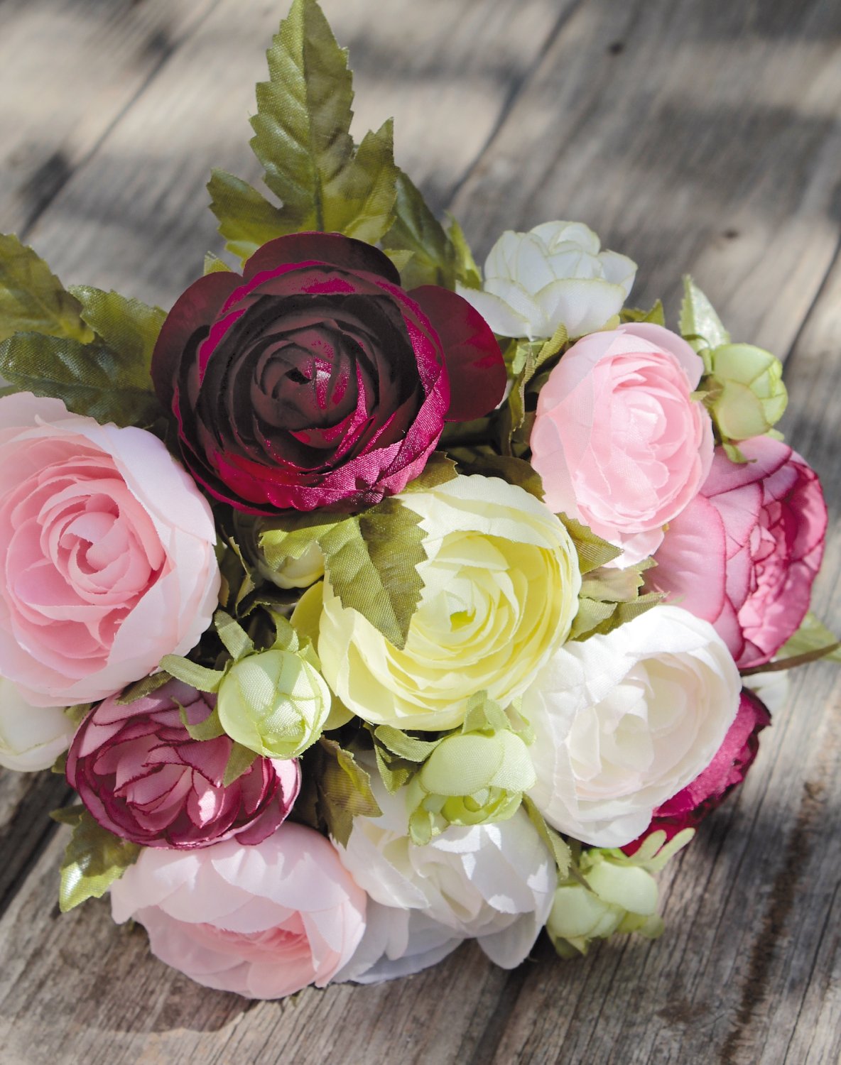 3632 490 a3 Искусственный куст лютика, 20 см, Ø 20 см, красно-черный H-andreas 