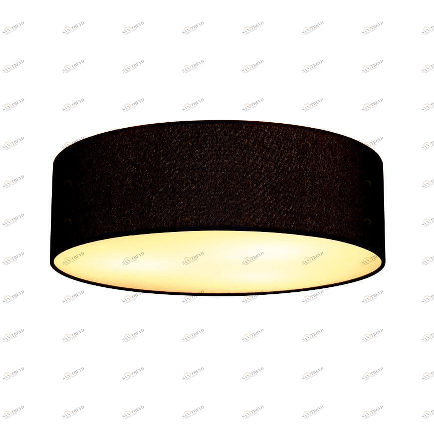 Потолочный светильник круглый черный Tenora 156050 SLV TENORA BLACK 00-3890367 Черный 