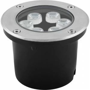 Уличный светильник светодиодный грунтовый 12 см RGB Feron 32017 FERON  00-3955981 Серебро;серый